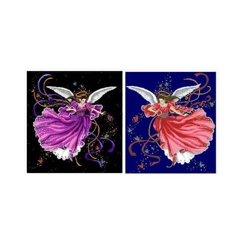 Fairy of the Night with draw fabric cross-stitch cloth with beaded metal thread cross-stitch kit styles cross stitch kit