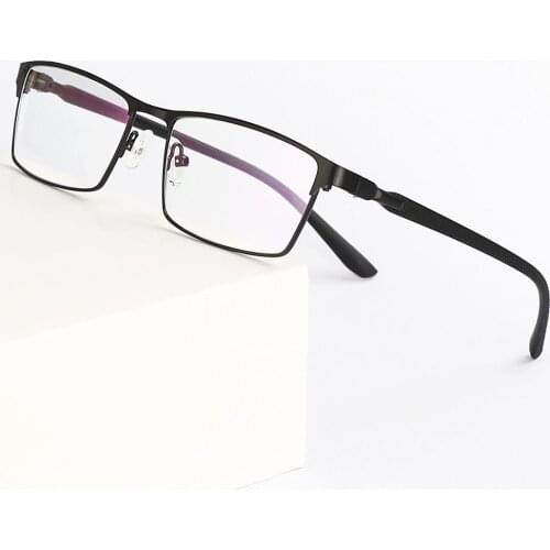 Titanium Alloy Glasses Frame Men Square Eyewear 2019 Male Classic Full Optical Prescription Eyeglasses Frames Gafas Oculos