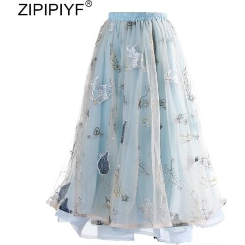 Women Girls Petticoat Sweet Skirt Female Fashion Tulle Petticoat Chiffon Ladies Boho Lace Midi Skirt B263