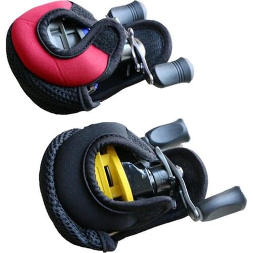 Portable Fishing Casting Reel Bag Fishing Lure Drum Reels Protection Casing Jacket Elastic Bags Wheel Bag Accessories