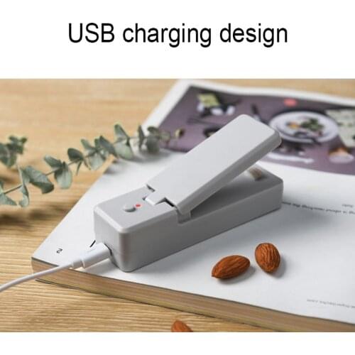 Portable Mini Sealer with Magnetic Home Heat Bag Sealing Machine Food Snacks Bag Sealing Kitchen Storage Bag Clips