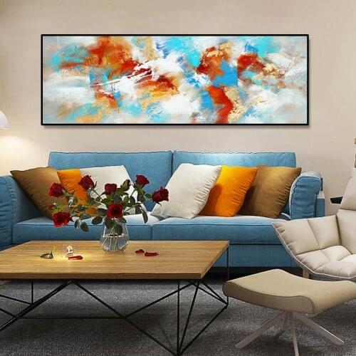 Modern Abstract Art Posters and Prints on Canvas Wall Art Abstract Picture on the Wall Decorative Cuadros Oil Painting No Frame
