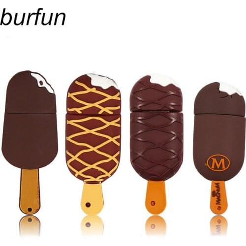 Ice Cream External Hard Drives Usb Flash Drive Pen Drive Pendrive 4GB 8GB 16GB 32GB 64GB 128GB Memory Stick Disk Real Capacity