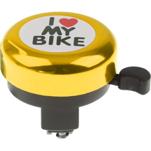 Bicycle Bell Cycling Bike Metal Ring Sound Horn Loud Clear Tone Bicycle Accessories for Adults Kids 22 mm Gold