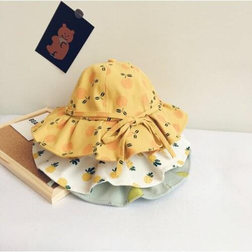 Spring Baby Hat for Girls Panama Kids Bucket Hat Fashion Baby Sun Hat Summer Cotton Hat Baby Beach Kids Girls Cap 2-4 years
