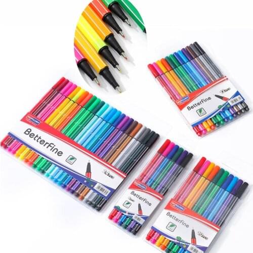 High Quality Creative Painting Hook Line Watercolor Pen Office Writing Color Pens Set Children Gift School Supplies