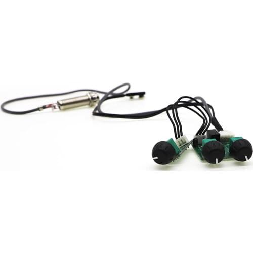 High-quality 3 Bands Acoustic Guitar Pickup for Taylor Guitar with Soft Saddle Piezo Volume Bass Treble Control