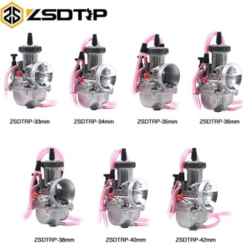 ZSDTRP 33 34 35 36 38 40 42 mm Carburetor Motorcycle Air Striker For ATV Buggy Quad Go Kart Dirt Bike Fit On 2T 4T JOG DIO