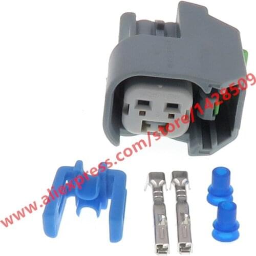 5 Sets 2 Pin Automotive Connector EV6 Fuel Injector Plug Speaker Harness Socket For BUICK 15419715 15423278