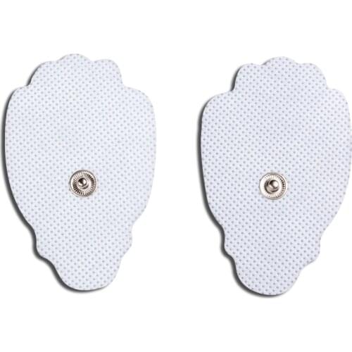 10 Pairs TENS Electrodes Pads Palm Shape With Button 3.5mm Use For TENS/EMS Digital Therapy Machine