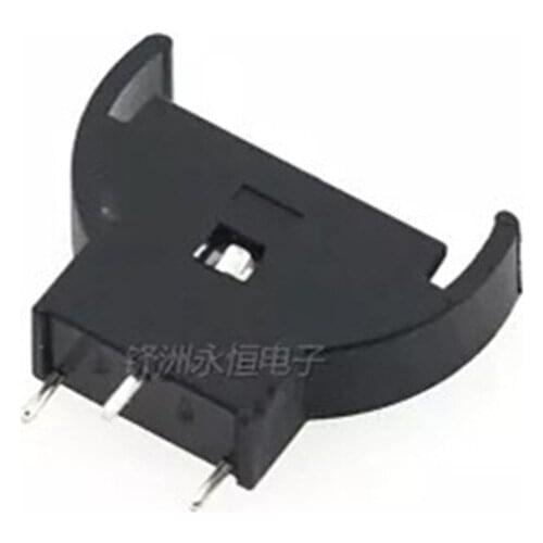 100pcs CR2032 battery holder CR2032 vertical coin cell holder battery compartment vertical-line