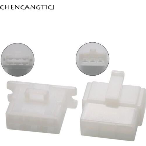 5 Sets 6 Pin Way Automotive Socket Electrical Wiring Cable Connector Female Male 6.3 mm Plug 6120-2063 6110-4563