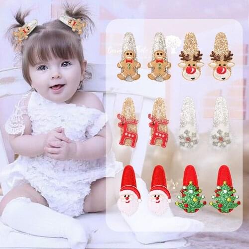36pc/lot Christmas gift hairpin children hair accessories holiday gift princess Christmas hair clips girl hair accessories side
