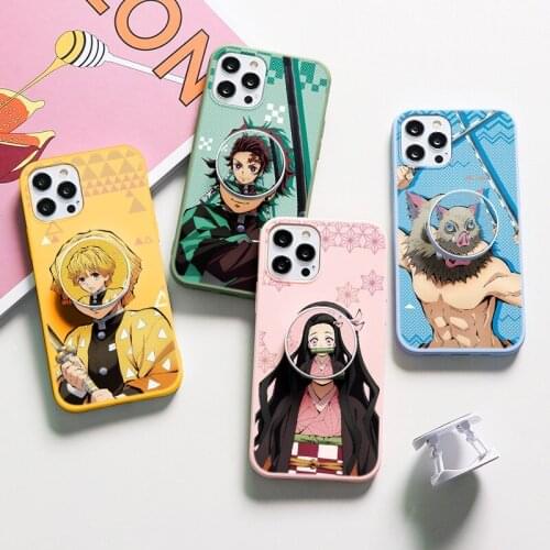 Demon Slayer Japan Anime Fundas For Huawei Honor Nova 6 SE 5T 20 Pro 10 Lite 10i 9A 9C 9S 9X 8A 8X Y5P Y6P Y7P Y8P Bracket Cases