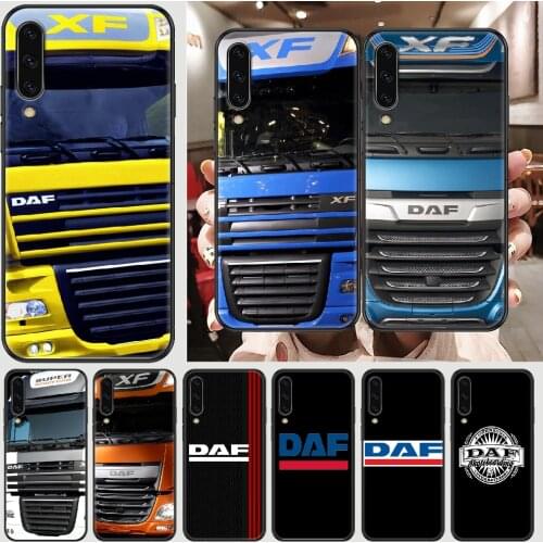 DAF Truck Car Phone case For Samsung Galaxy A 3 5 7 8 10 20 21 30 40 50 51 70 71 E S 2016 2018 4G black 3D funda silicone bumper