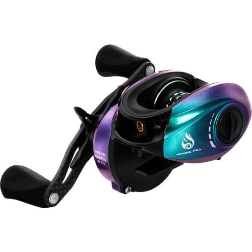 MAGIC PILL Dual Spools BFS Baitcasting Fishing Reel Left Right Hand Carbon Handle 160g Ultralight 8.0:1 Ratio Bait Casting Reel