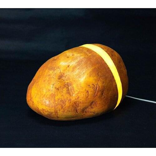 FRP stone-shaped lawn lamp Glowing stone lamp in tourist area Park courtyard square lawn lamp garden landscape lighting