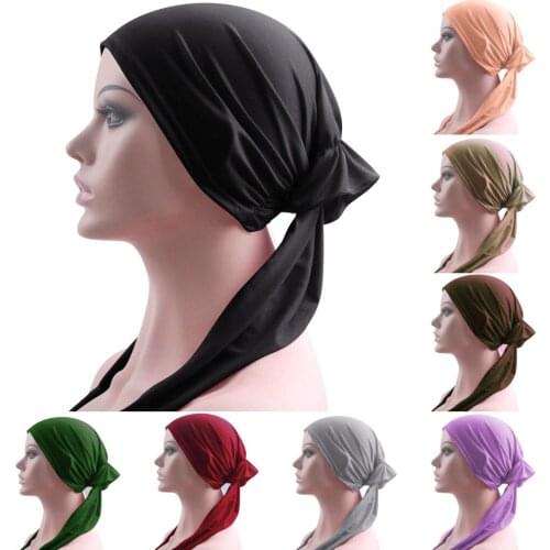 Hijab Inner Hat Women Muslim Bandana Ninja Beanie Bone Arab Bonnet Hats Cap Bandage Beanies Muslim