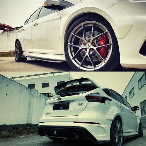 Ford Focus RS ST Body kit fender skirts Wide body Wheel eyebrow Diffuser spoiler 2012-2018 year Accessories 10pcs