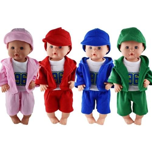 Hot sportswear Doll clothes Fit 42cm Nenuco Doll Nenuco su Hermanita Doll Accessories
