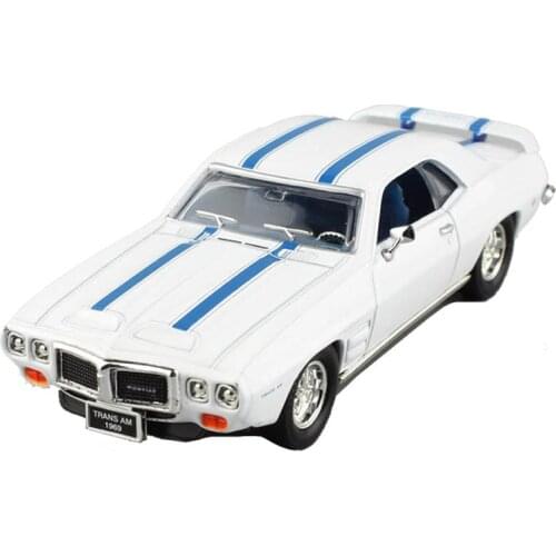 Diecast 1/43 Scale Alloy Road Eagle Pontiac Firebird Trans AM1969 Retro Simulation Static Muscle Car Model Die-cast Toys Collect