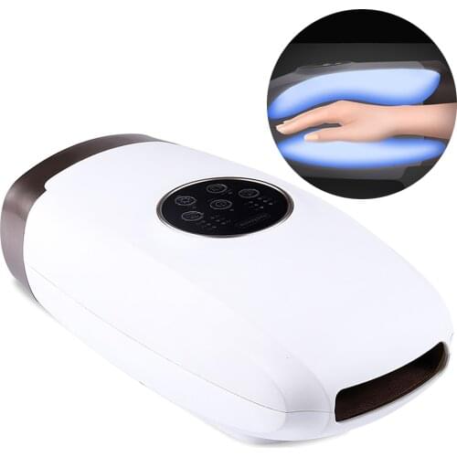 Portable Air Compression Finger Head Massager New Electric Hand Massager Heating Vibration Massager 6 Massage Modes USB Charging