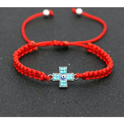 Minimalism Handmade Lucky Crosses Braid Bracelet Women Red Thread Rope Cords Bracelets Girls Boy Lovers' Jewelry Pulseira