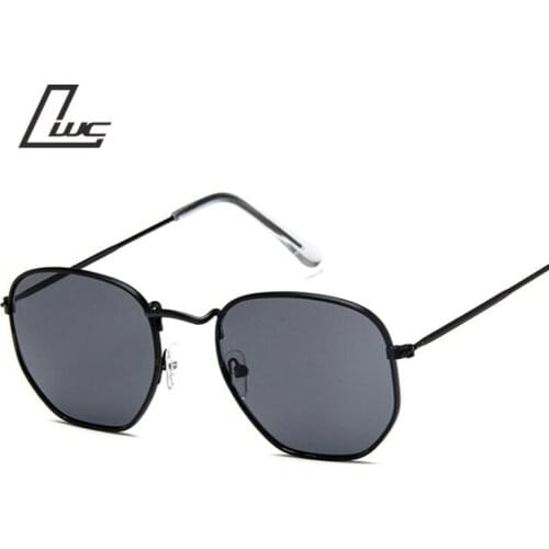 Polygon Round Sunglasses Women Men Brand Design Vintage Sun Glasses For Women Metal Frame Male Sunglasses Ray Female Oculos