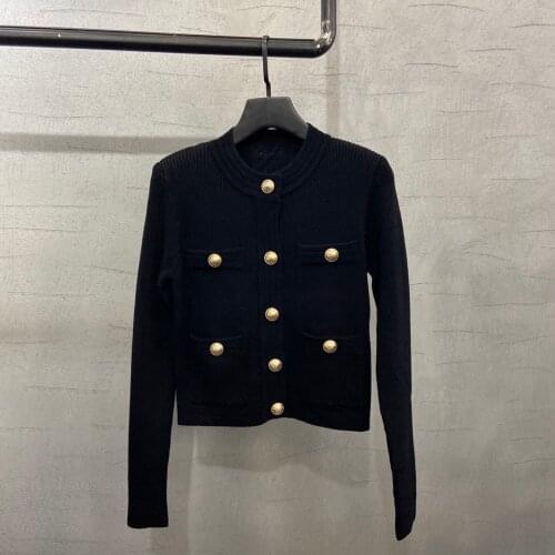 Fashion 2021 Autumn Casual Women Knitted Coat Sweater Ladies High Quality Cardigans 3 Color Rmsx 6.27