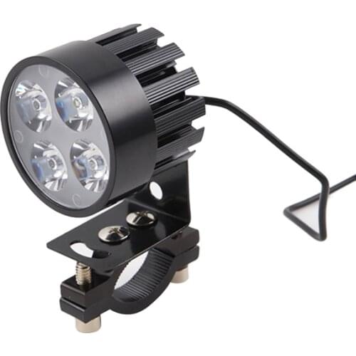 1PC High-power Electric Motorcycle Headlight DRL Spotlights LED Bicycle Lamp Accessories 4 Bead Headlights