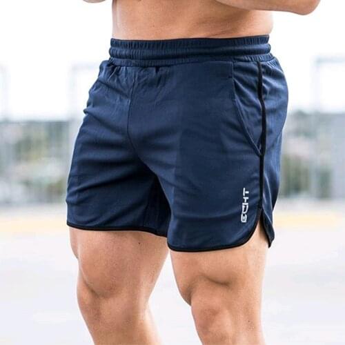 2021 Mens Gym Training Shorts Men Sports Casual Clothing Fitness Workout Running Grid quick-drying compression Shorts Athletics