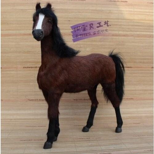 New simulation war horse toy polyethylene&furs blood horse gift about 32x8x34cm 1958