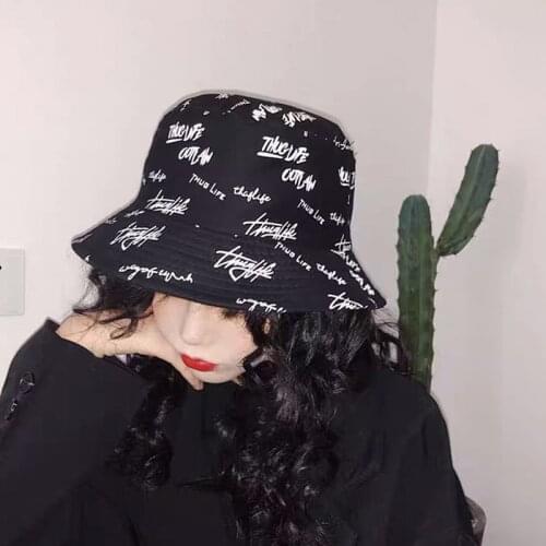 2021 New Summer Bucket Hats Unisex Women mens Panama Hat double-sided Wear Fishing Hat Fisherman Cap For Boys Girls