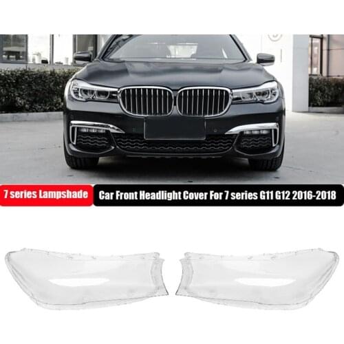 Car Front Headlight Cover Head Light Lampshade Glass Lens Shell For-BMW 7 Series G11 G12 730Li 740Li 2016-2018
