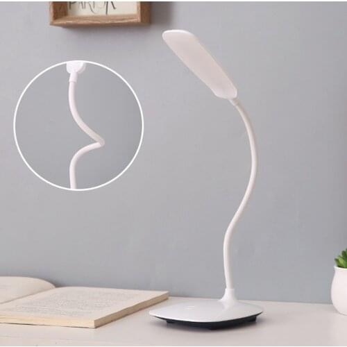14 LED Reading Light Dimmable 3 Modes USB Eye-Caring Desk Lamp Touch Control Table Light Flexible Hose For Studying Camping