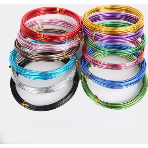 1mm (18 Gauge) 10M Anadized Aluminum Craft Floristry Wire Round Metallic Beading Wire for DIY Handmade Jewelry Makings
