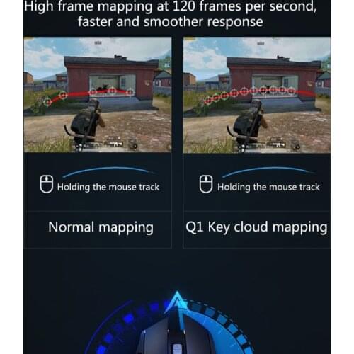 Q1 Mobile Game Keyboard Mouse Converter Wireless Bluetooth Connection