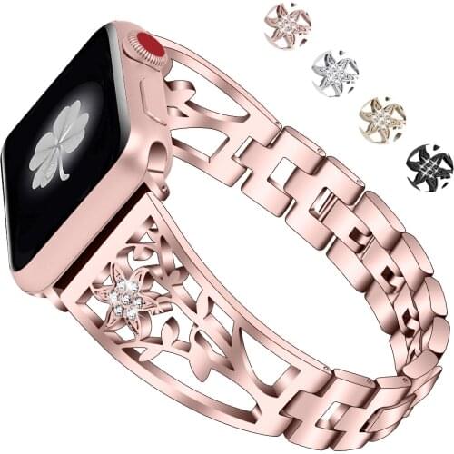 Stainless steel Strap For Apple watch 4 3 2 1 band 42mm 38mm iwatch 4 3 3 band 44mm 40mm metal watch bracelet Watch Accessories