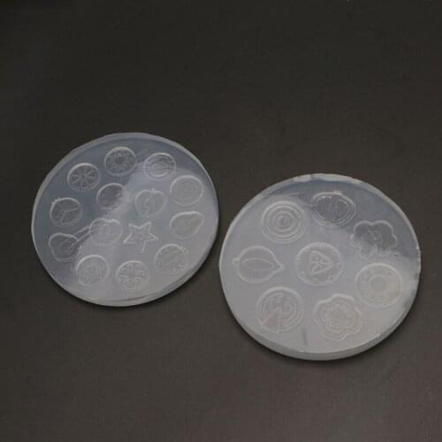 Crystal Epoxy Resin Mold Fruit Vegetable Slices Quicksand Casting Silicone Mould DIY Crafts Jewelry Making Tool