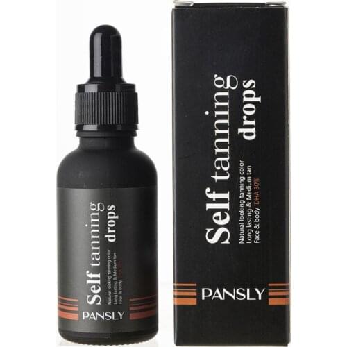 Tanning Essence Water Self-tanning Oil Liquid Dark Self Tanning Serum Drops For Face Body Fake Bake Indoor Tanning Lotion