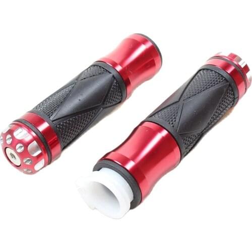 LMoDri Universal Motorcycle Handlebar Grips 7/8" 22mm Handle Bar End Aluminum Rubber Good Quality dirt oit bike motocross