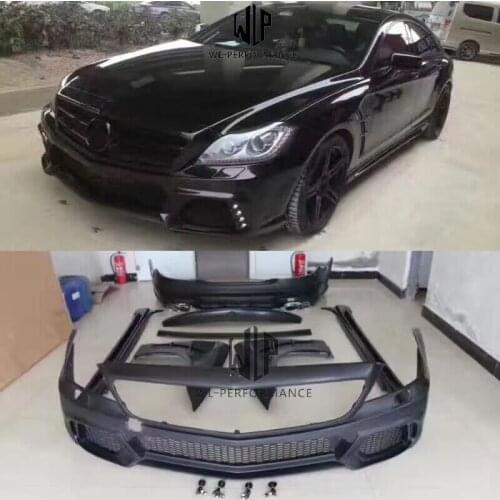 W218 CLS Class Car body kit PU Unpainted front bumper rear bumper for Mercedes Benz W218 CLS350 WALD body kit 10-13