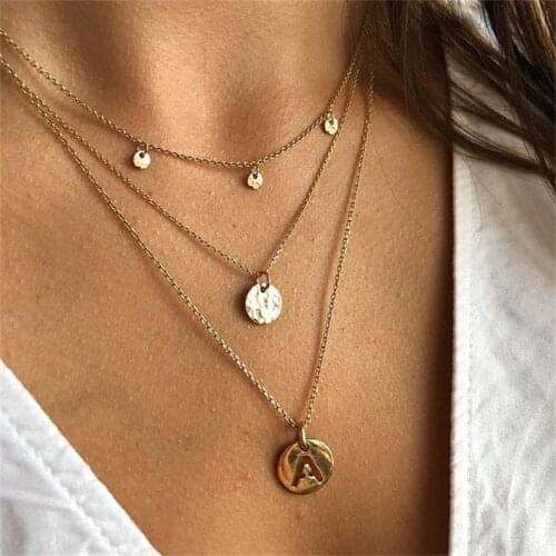 Boho Sequins Multi Layer Collares Long Necklaces Pendant Necklace for Women Fashion Bijoux Collier Femme Jewelry Accessories