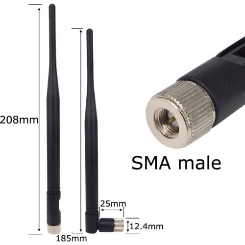 5 peice/ot 1.2GHz 3dBi SMA Male Plug Center Antenna for Camera Receiver