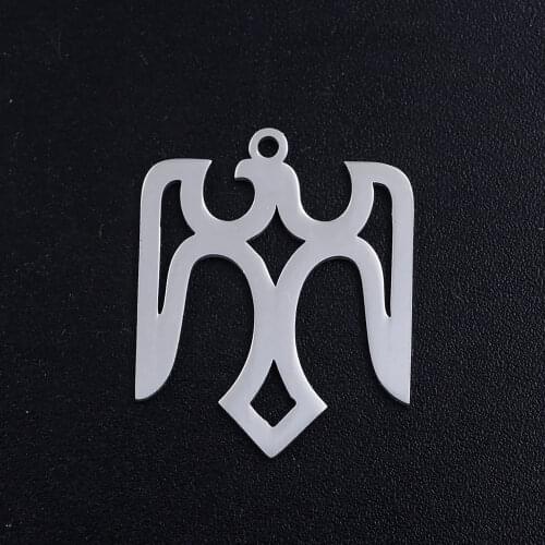 5pcs/lot Fashion Eagle Stainless Steel Jewelry Pendant DIY Charms Wholesale Never Rust Necklace Making Charm