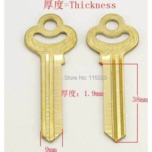 A031 Wholesale Locksmith Keymother Brass House Home Door Blank Key Blanks Keys 25 pieces/lot