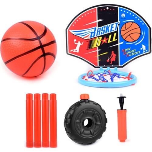 45-110cm Basketball Stands Toys Set Height Adjustable Kids Indoor Basketball Goal Hoop Board for Boys Training Practice Game Ran