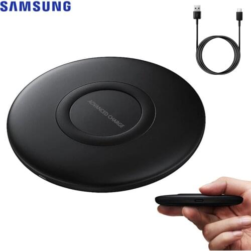 Original Samsung S10 Plus EP-P1100 Qi Wireless Advanced Charger Fast Charge Pad For GalaxyS20 10E S8 S9 Note 9 10 Plus W/ Cable