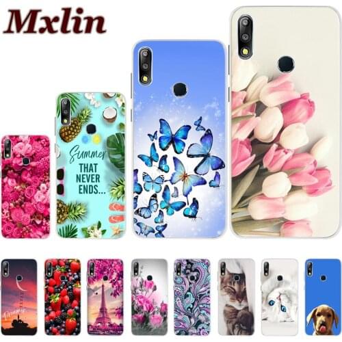For Asus Zenfone Max Pro M2 ZB631KL Case Flowers Painted Cover Soft Silicone Coque For Asus Zenfone ZB631KL ZB 631KL X01BD Cover