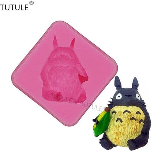 Gadge-3D new three-dimensional models cute Totoro systemic silicone mold creative handmade chocolate mold cake decoration